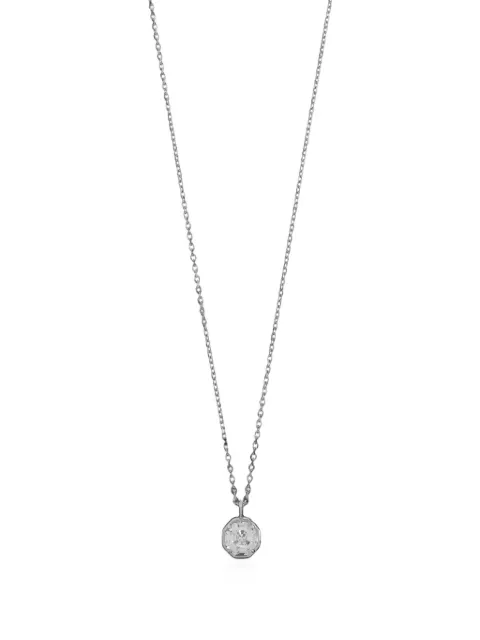 Kate Spade zirconia-pendant cable-chain necklace Silver KP6920