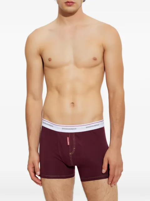 DSQUARED2 logo-waistband boxers Red D9LDG6350