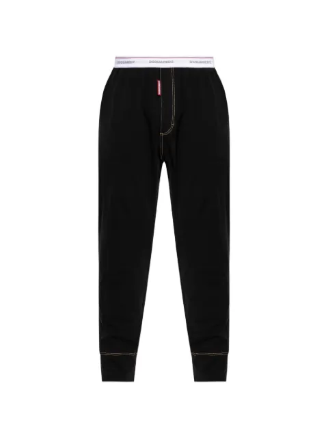 DSQUARED2 logo-waistband trousers Black D9H2763500