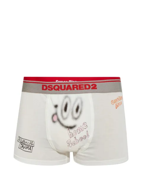 DSQUARED2 graphic-print boxers White D9LD863800