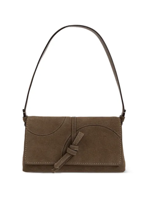 Kate Spade small Loop knotted suede shoulder bag Brown KP4020