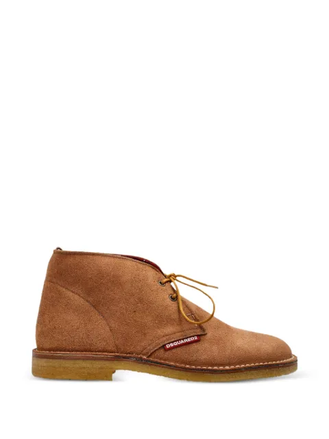 DSQUARED2 lace-up suede boots Brown LUM012701602132