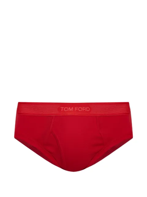 TOM FORD logo-waistband briefs Red T4LC130400