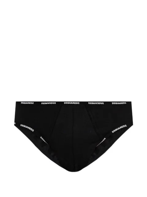 DSQUARED2 logo-waistband briefs Black D9L8064400