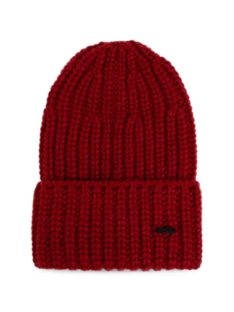 DSQUARED2 wool beanie with patch Red KNM022601W00001