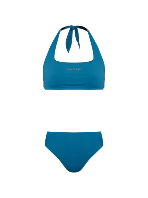 Balmain logo-embellished bikini Blue BKBS826500