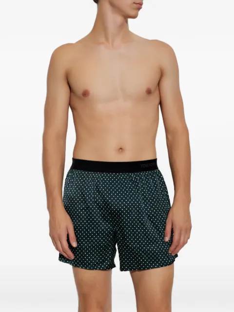TOM FORD polka-dot boxers Green T4LE423000