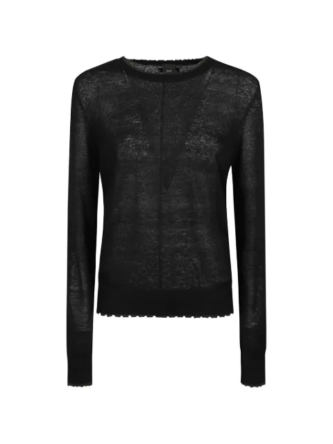 PINKO lightweight wool and cashmere sweater Black 107328A3IQ
