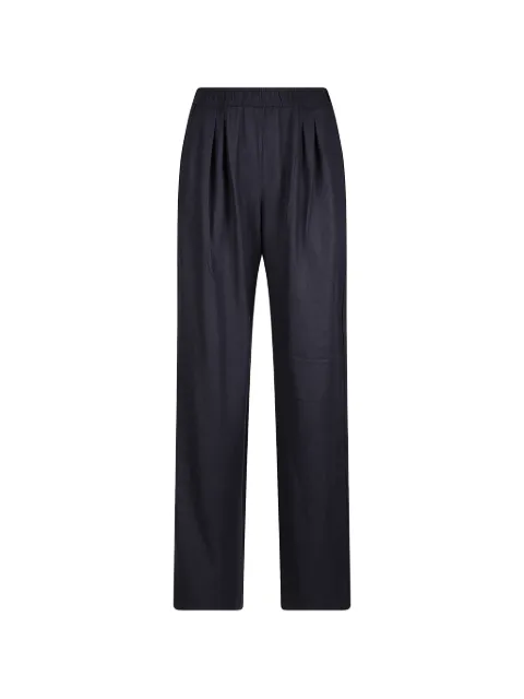 PINKO logo-patch pleated trousers Blue 106118A3Q5