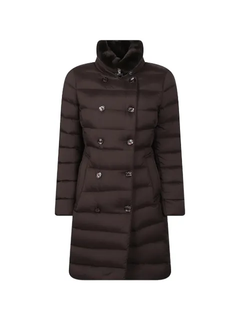 Moorer quilted double-breasted coat Brown MODGI100237TEPAT39