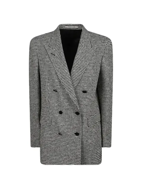 Tagliatore houndstooth double-breasted blazer Black JJASMINE10B160080U