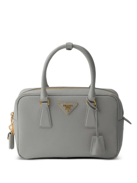 Prada small Saffiano leather top-handle bag Grey 1BB113VEOMNZV