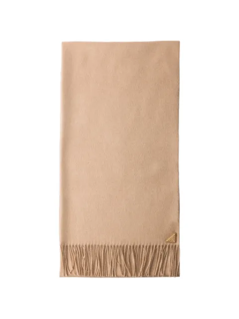 Prada silk and cashmere scarf Neutrals 1FS1542COP