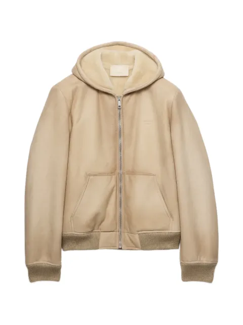 Prada shearling bomber jacket Neutrals UPW638SOOO6157