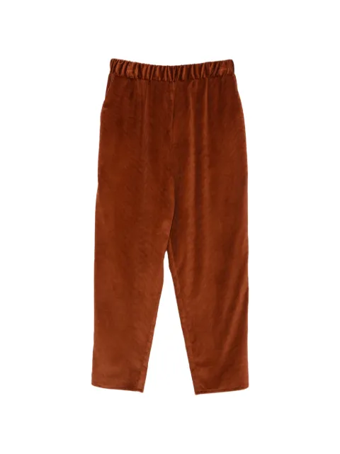 Dusan corduroy-effect elasticated-waist trousers Brown V3108BURNTSIENNA