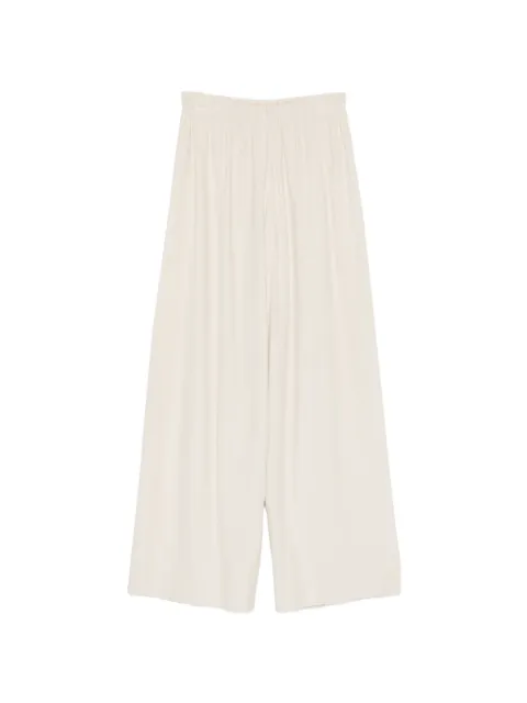 Dusan elasticated-waist wide-leg trousers Neutrals V3105