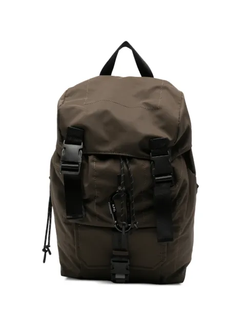A.P.C. buckle-fastening drawstring backpack Green PAAGEH62631
