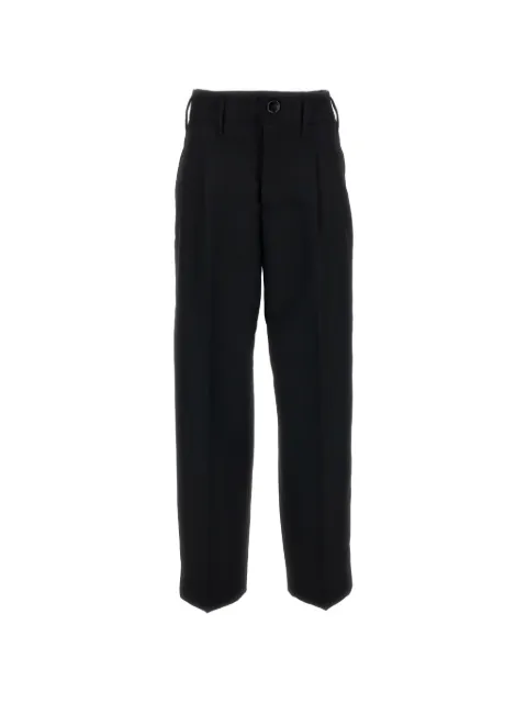 AMI Paris pleated virgin-wool trousers Black FTR909WV0216001