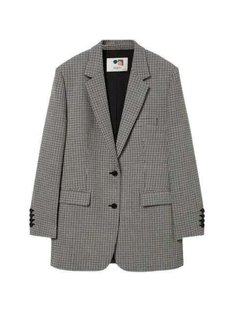 Ports 1961 check wool blazer Grey PW326BSB01YFW004