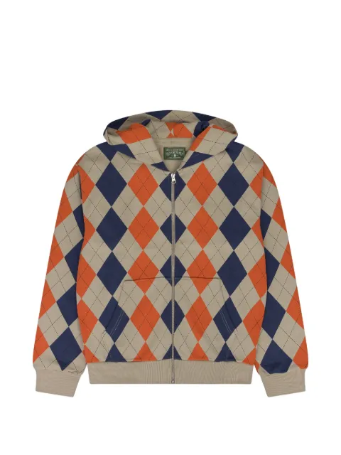 Denim Tears argyle intarsia hoodie Neutrals DT931