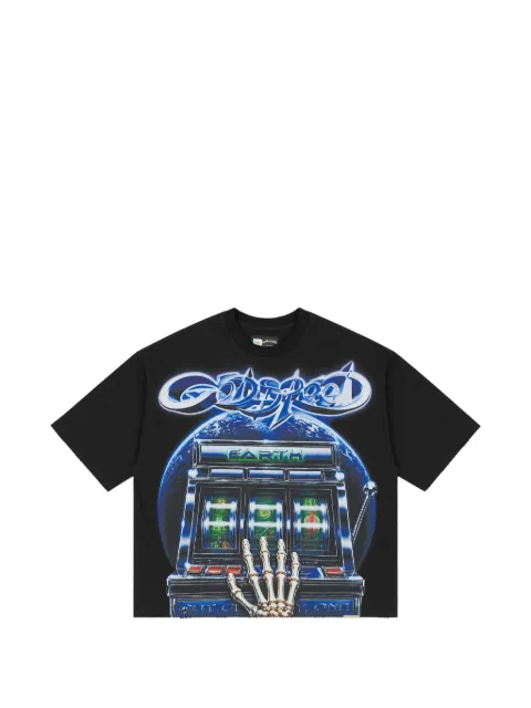GODSPEED Polymrkt graphic-print T-shirt Black GS652