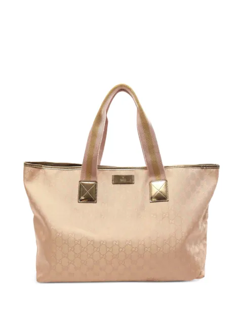 Gucci Pre-Owned 2000-2015 GG Canvas Web tote bag Gold O22GJQZC1EFM2975