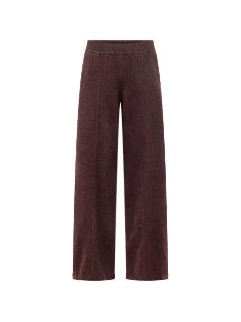 Laneus knitted wide-leg trousers Brown F6LAWOKT149