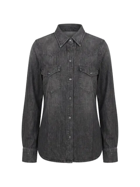 Nili Lotan Travis western denim shirt Black 11032W1987