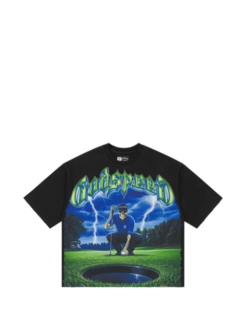 GODSPEED No Mulligans graphic-print T-shirt Black GS647