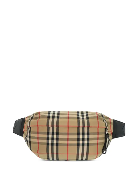 Burberry Pre-Owned 2018-2023 House Check Canvas Sonny belt bag Neutrals Y920QFQE7NWMG2CO