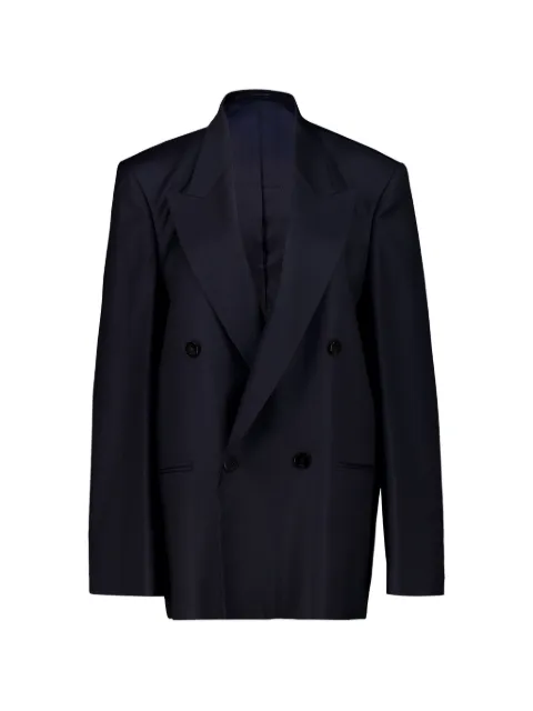 Gucci double-breasted peak-lapels jacket Blue A0068ZZAVMD