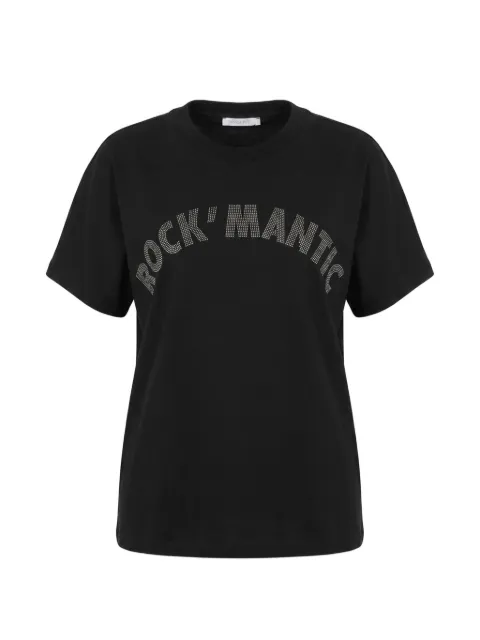 Patrizia Pepe stud-embellished T-shirt Black 8M0135J0062