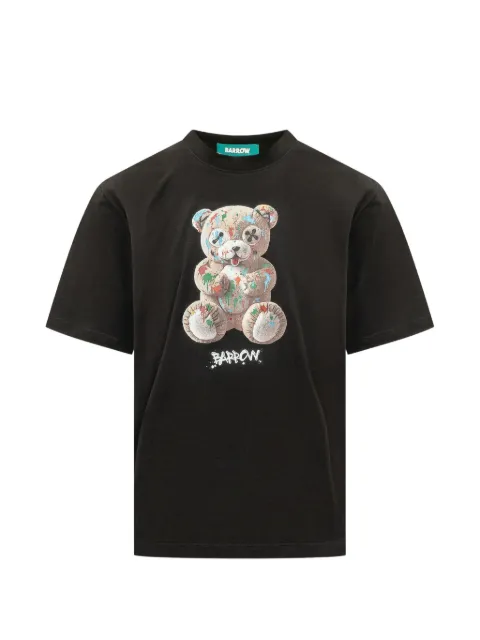BARROW teddy-bear print T-shirt Black F6BWUATH041