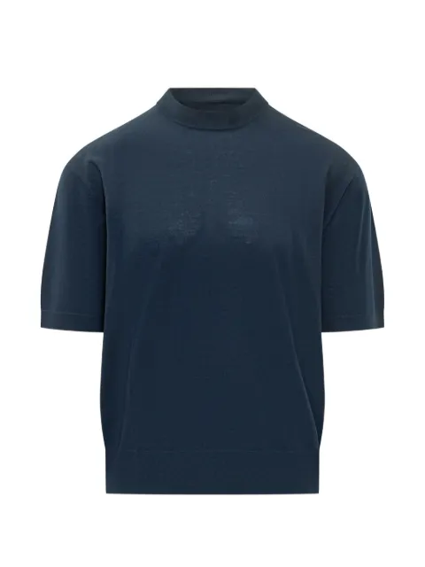 Laneus knitted short-sleeve T-shirt Blue F6LAMAKE027