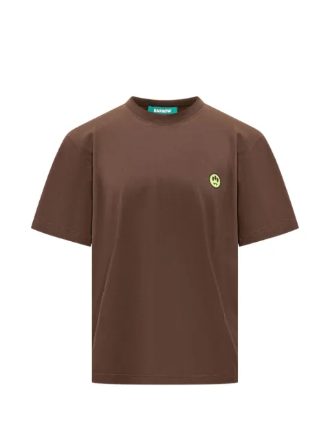 BARROW logo-patch short-sleeve T-shirt Brown F6BWUATH013