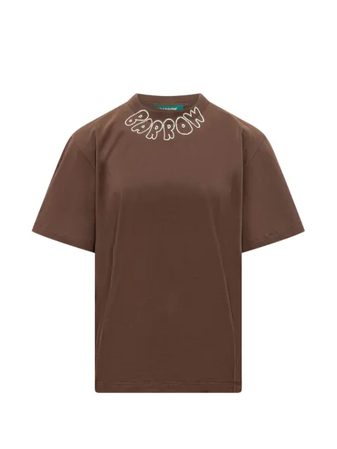 BARROW graphic-print cotton T-shirt Brown F6BWUATH048