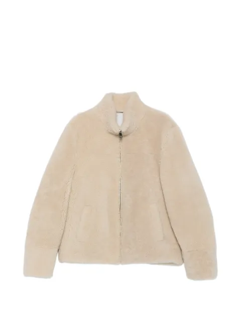 ERALDO high-neck shearling jacket Neutrals ERICKMERINO