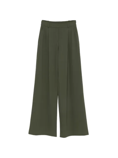 Patrizia Pepe pleated wide-leg trousers Green 8P0462C8001
