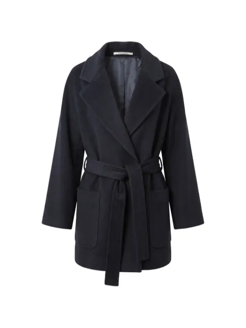 Tagliatore Denise belted coat Blue DENISEE30007U