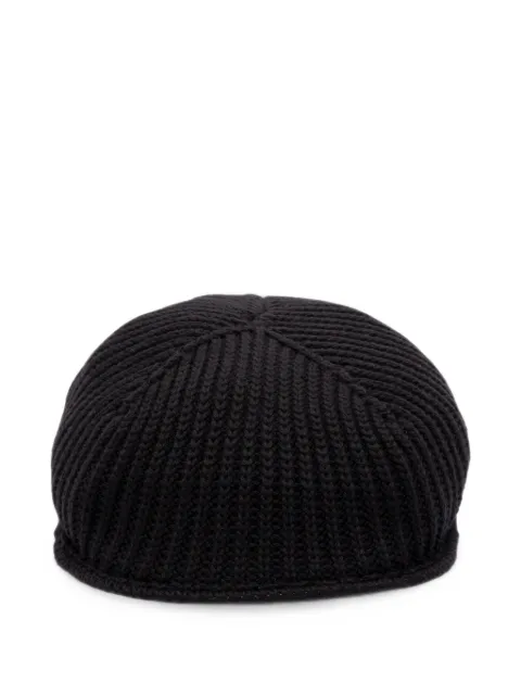 Altea ribbed-knit wool flat cap Black 2668108