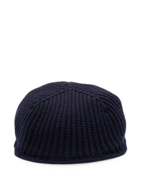 Altea ribbed-knit wool flat beret Blue 2668108