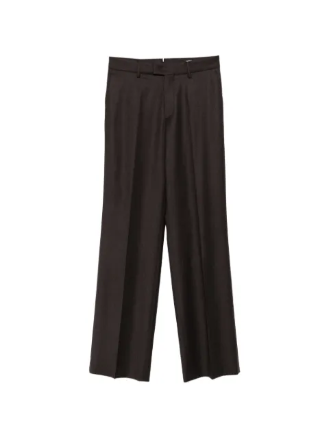 Berwich Patrizia pressed-crease wool trousers Brown ZG1202X