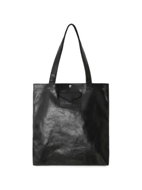Lancaster crinkled-effect tote bag Black 518101
