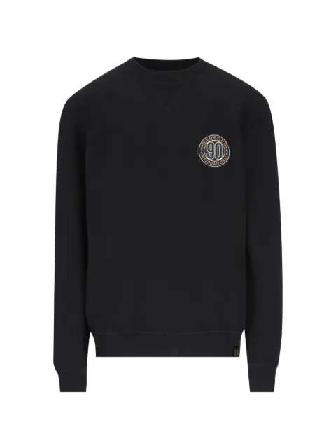 Barbour 90th Anniversary logo-patch sweater Black MOL0791