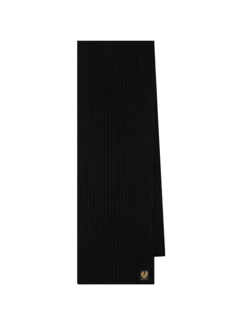 Belstaff Watch logo-patch scarf Black 104188
