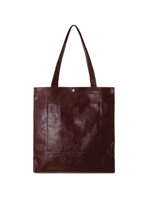 Lancaster crinkled-finish tote bag Red 518101