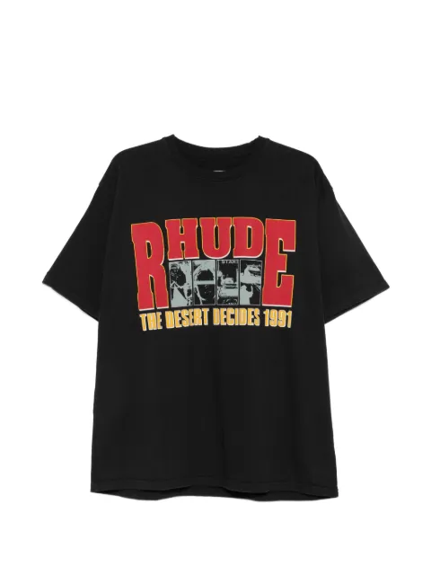 RHUDE Desert Decides graphic-print T-shirt Black RHFW26TT06012