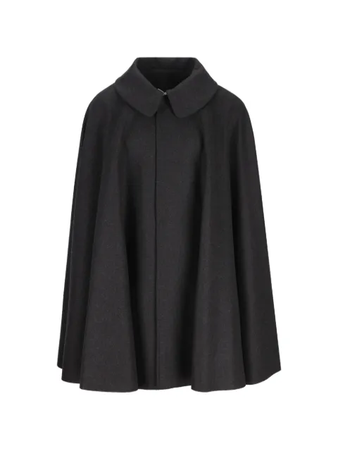 IL TABARRO Peter Pan-collar flared cape Grey TAB003363