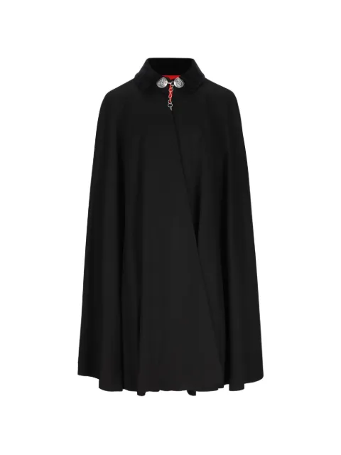 IL TABARRO Ambasciata velvet-collar cape Black TAB000361