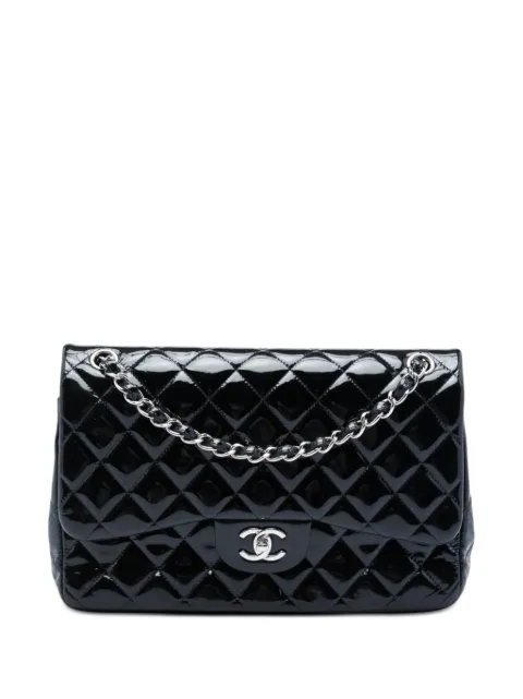 CHANEL Pre-Owned 2014 Jumbo Classic Patent Double Flap shoulder bag Black PC3R2IA8RHTO29BK